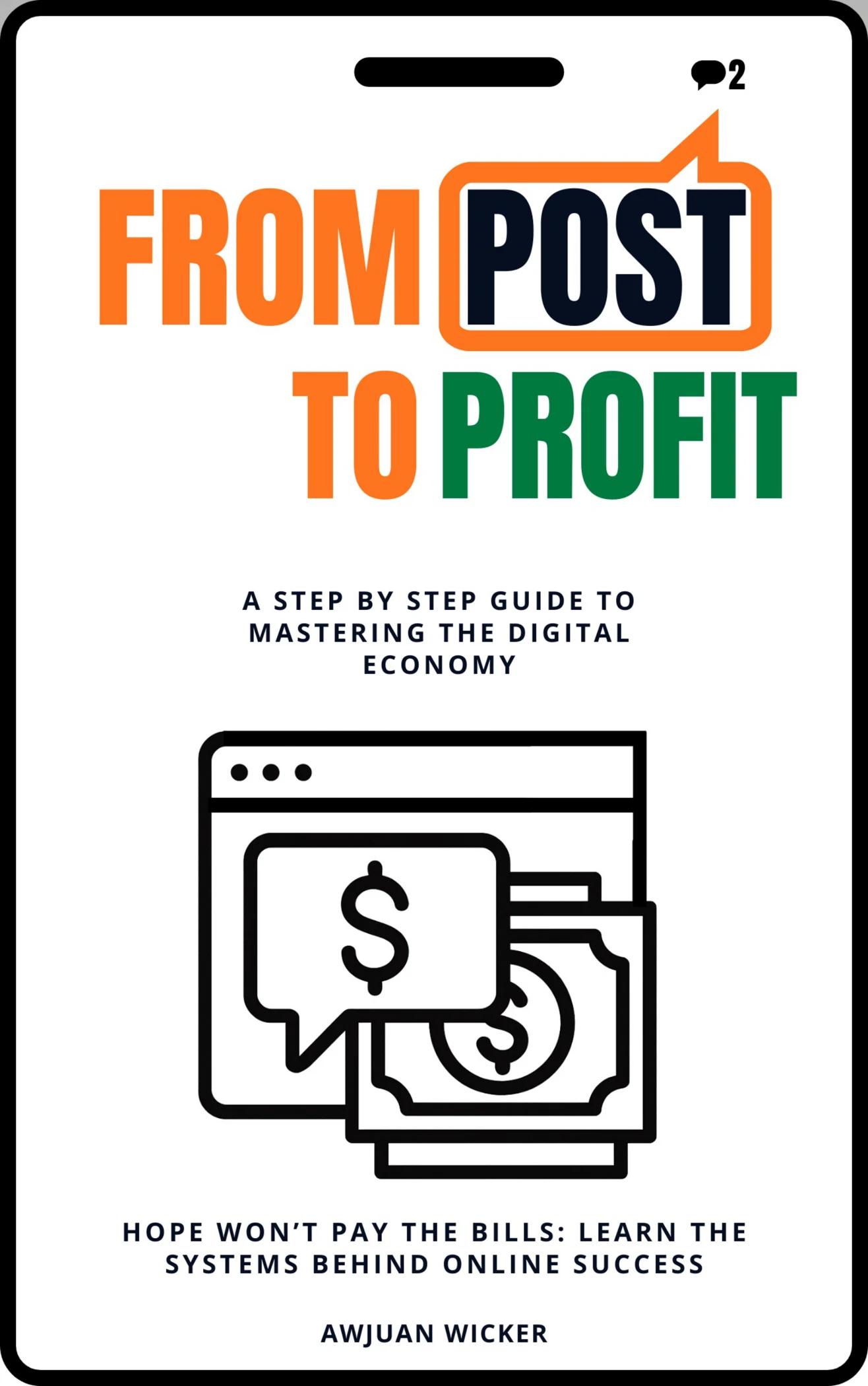 From Post to Profit ebook cover by Awjuan Wicker